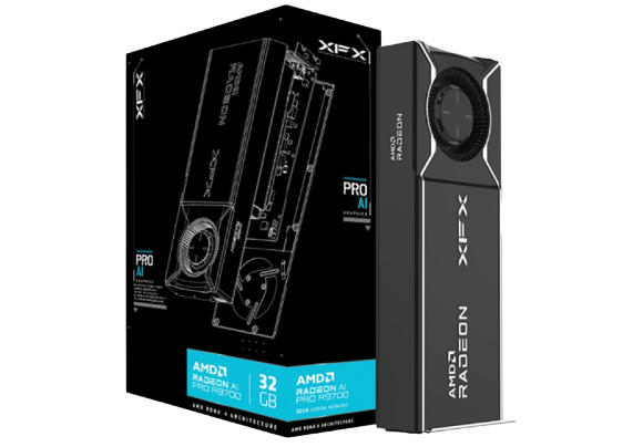 Видеокарта XFX Force AMD Radeon AI PRO R9700 32GB RDNA4 GDDR6 