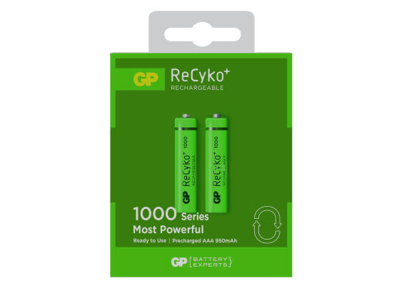 Батарея GP ReCyko+ AAAx2 (перезаряжаемая) GP100AAAHCE-2GBE2