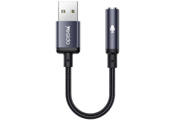 Звуковая карта Yesido YAU46 USB to 3.5mm
