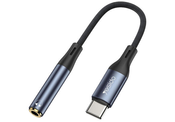 Адаптер Yesido YAU38  USB Type-C to 3.5mm