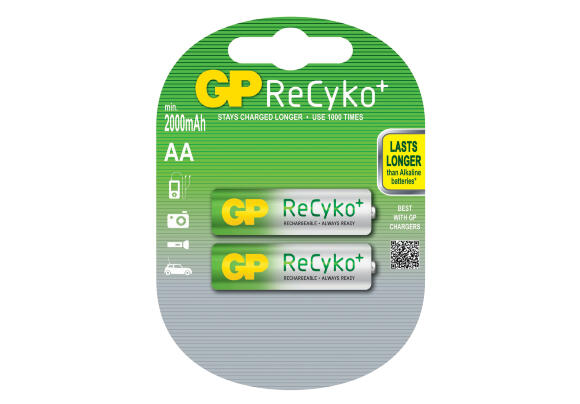 Батарея GP ReCyko+ AAx2 (перезаряжаемая) GP210AAHCB-2UEC2