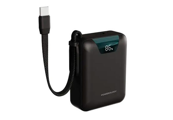 Power Bank Powerology York 10000mAh PD, QC (Black)