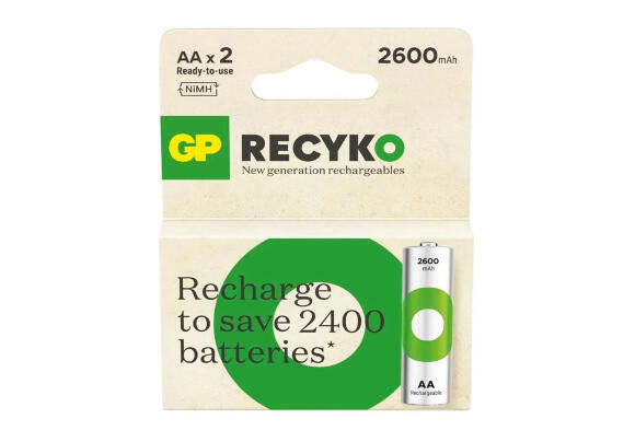 Батарея GP ReCyko+ AAx2 (перезаряжаемая) GP270AAHCE-2GBE2
