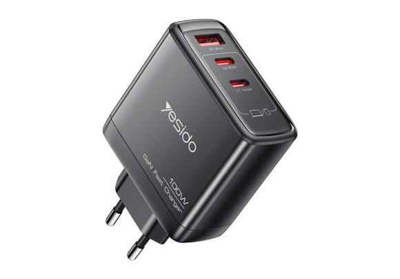 Сетевое зарядное устройство Yesido GaN Fast Charger 100W (PD, QC, PPS, SCP) Сетевое зарядное устройство Yesido GaN Fast Charger 100W (PD, QC, PPS, SCP)