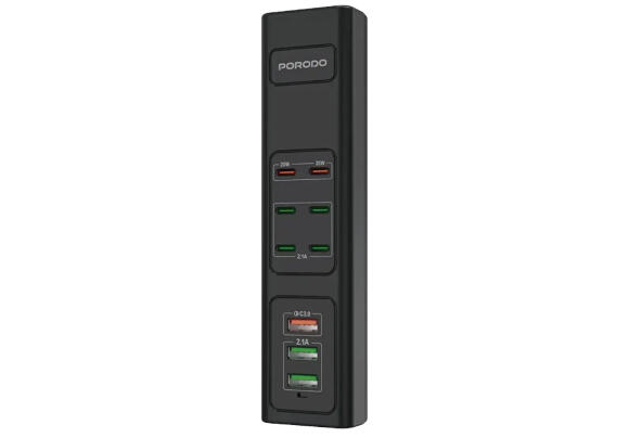 Зарядная станция Porodo Multi-Port USB Charging Hub 85W PD-FWCH031-BK Зарядная станция Porodo Multi-Port USB Charging Hub 85W PD-FWCH031-BK