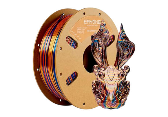 Филамент радужный шелковый для 3D принтера Eryone Rainbow Silk PLA Filament 1.75мм 1 кг (Shadow)