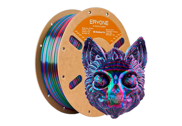 Филамент радужный шелковый для 3D принтера Eryone Rainbow Silk PLA Filament 1.75мм 1 кг (Vortex)