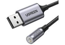 USB-адаптер Ugreen USB-A на 3.5 мм Mini-Jack CM477 Grey (30757)