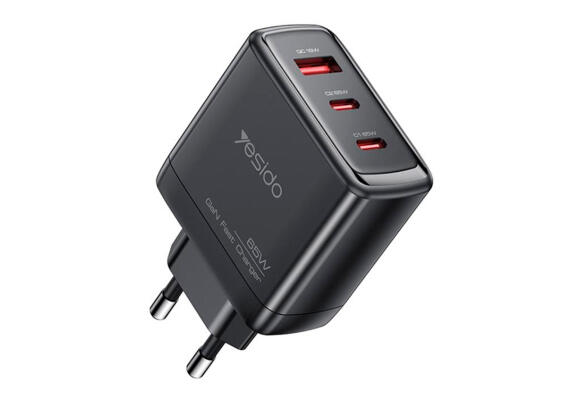Сетевое зарядное устройство Yesido YC144 GaN Charger 65W (PD, QC, PPS, AFC, FCP, PE, SCP/BC/DCP) Сетевое зарядное устройство Yesido YC144 GaN Charger 65W (PD, QC, PPS, AFC, FCP, PE, SCP/BC/DCP)