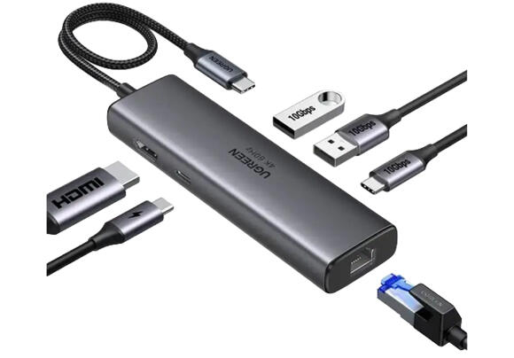 Множитель портов UGREEN CM512 USB-C 6-в-1 (45000)