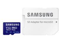 Карта памяти Samsung PRO Plus 128GB microSDXC с SD-адаптером