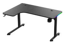 Игровой стол Dechuan D2200 угловой черный с подсветкой