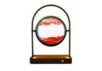 Ночник с песком и беспроводным ЗУ (Black)