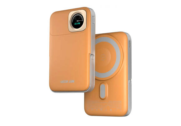 Power Bank Green Lion Volt Gauge 10K (Orange) Power Bank Green Lion Volt Gauge 10K (Orange)