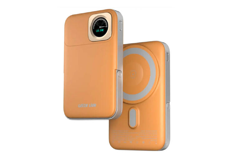 Power Bank Green Lion Volt Gauge 10K (Orange)