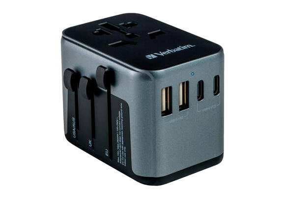 Адаптер Verbatim Universal Travel Adapter (PD, QC)