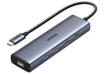 Множитель портов UGREEN CM512 USB-C 6-в-1 (45320)