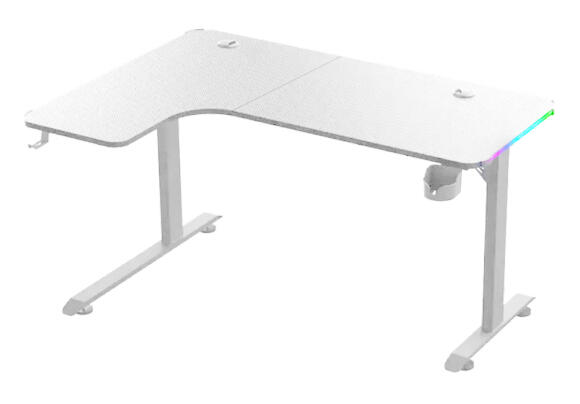 Игровой стол Dechuan D2200 угловой белый с подсветкой