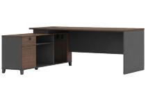 Офисный стол NOEL T2-DG1816 Executive Desk Dark Gray 1800x1600х750