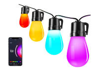 Цветная светодиодная новогодняя гирлянда с Bluetooth управлением