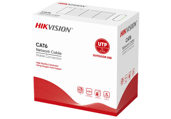 Кабель Hikvision DS-1LN6OUSPE Cat 6 UTP