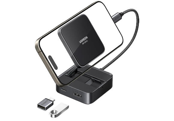 Магнитный множитель портов UGREEN CM801  USB-C 4-в-1 (35590) для смартфонов 