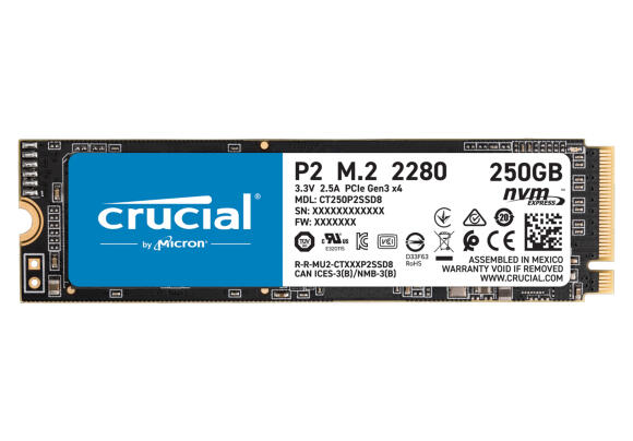 Накопитель SSD Crucial P2 250 ГБ CT250P2SSD8