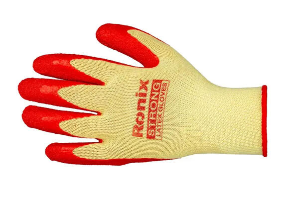 Перчатки с латексным покрытием Ronix RH-9000
