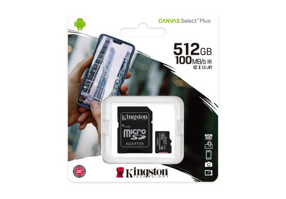 Карта памяти Kingston Canvas Go Plus 512 ГБ SDCS2/512GB MicroSD Карта памяти Kingston Canvas Go Plus 512 ГБ SDCS2/512GB MicroSD