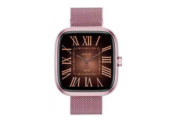 Смарт-часы Porodo Skwer Smart Watch 1.72" HD Display (Pink) Смарт-часы Porodo Skwer Smart Watch 1.72" HD Display (Pink)