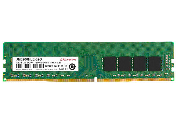 ОП для ПК Transcend 32ГБ DDR4 3200 МГц JM3200HLE-32G