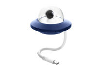 Ночной светильник - Космонавт в летающей тарелке (Blue)