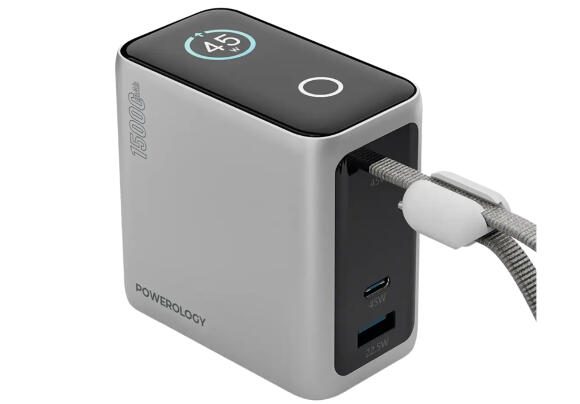 Power Bank Powerology Mini Power Bank 15000mAh Gray
