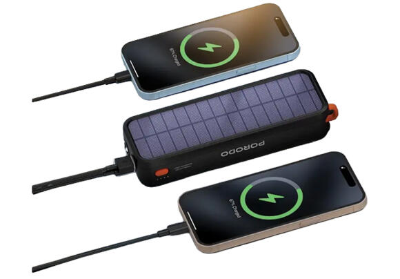 Power Bank Porodo Solar-Powered 20000mAh PDPBAS149BK