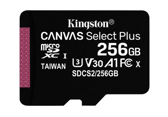Карта памяти Kingston Canvas SELECT Plus 256 ГБ MicroSD SDCS2/256GB