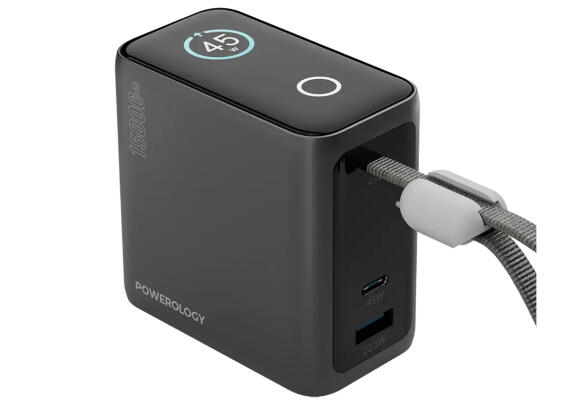 Power Bank Powerology Mini Power Bank 15000mAh Black