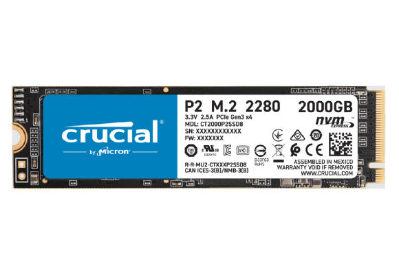 Накопитель SSD Crucial 2TБ CT2000P2