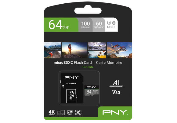 Карта памяти PNY PRO Elite microSDXC 64GB 