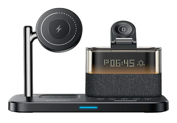 Беспроводное ЗУ Yesido DS37 6-в-1 с RGB-подсветкой