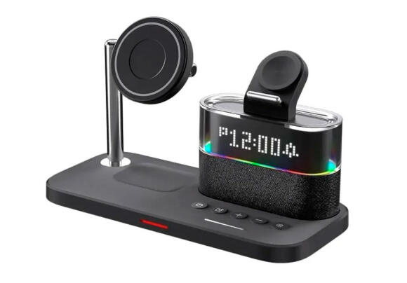 Беспроводное ЗУ Yesido DS37 6-в-1 с RGB-подсветкой