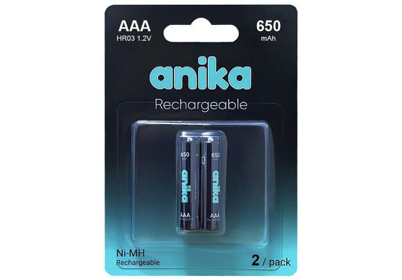 Батарея аккумуляторная Anika HR03 2xAAA 650MAH Батарея аккумуляторная Anika HR03 2xAAA 650MAH