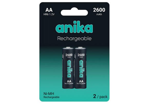 Батарея аккумуляторная Anika HR6 2xAA 2600MAH Батарея аккумуляторная Anika HR6 2xAA 2600MAH