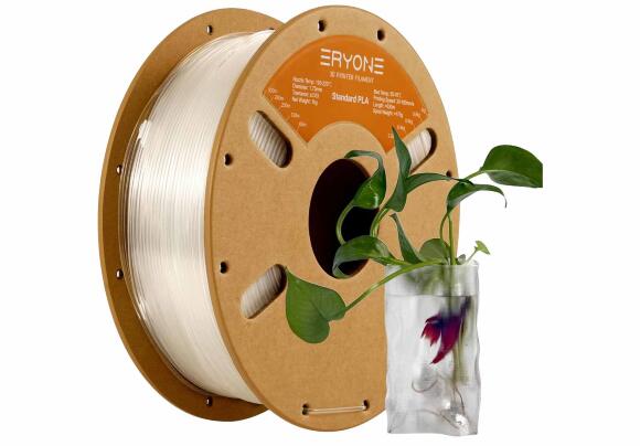 Филамент для 3D принтера ERYONE 1.75mm PLA TRANSPARENT (прозрачный)